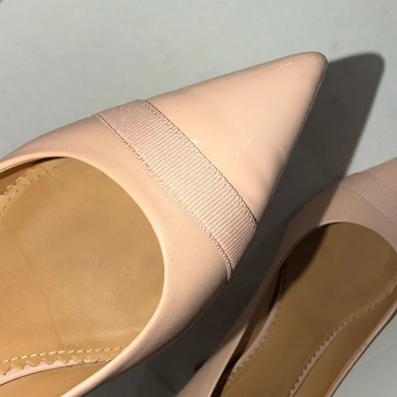 SOLD🔥🔥🔥Tory Burch Penelope Grosgrain Cap-Toe Pink Patent Leather Heels Pumps - Picture 12 of 12